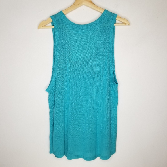 FREE PEOPLE Take The Plunge Jersey Loose Tank Top - Picture 6 of 9